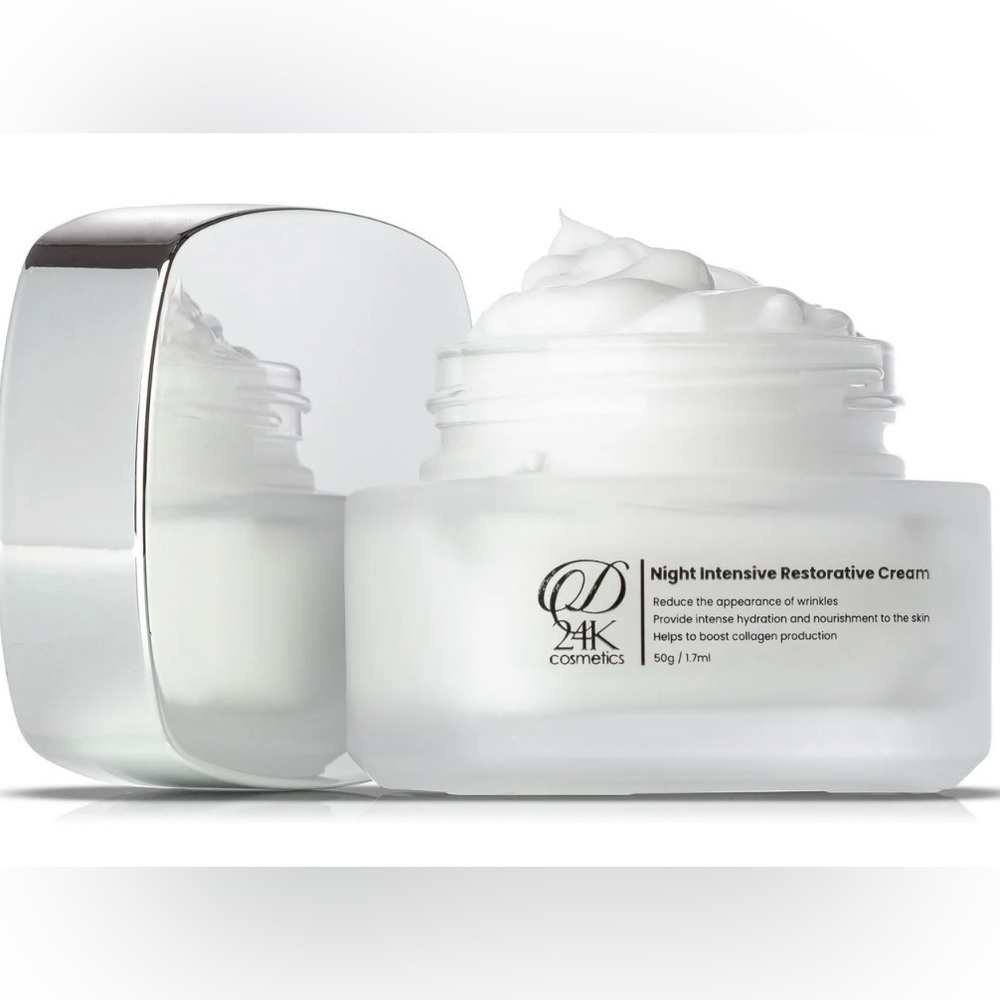 D24K Night Intensive Restorative Cream — 1.7oz — Luxury Skincare (New In Box)